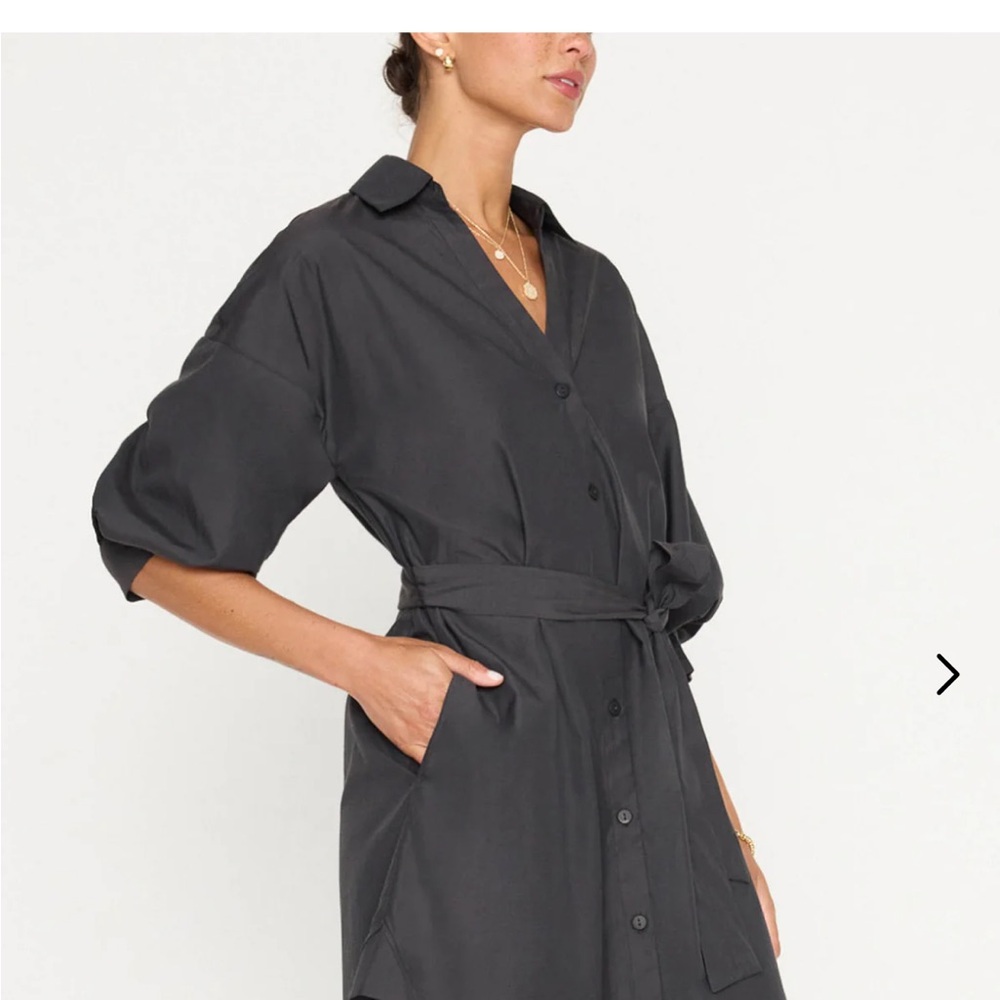 Brochu Walker Washed Black Belted Dress
